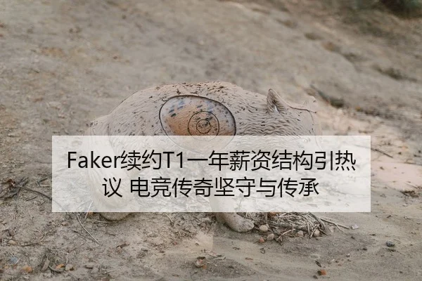 Faker续约T1一年薪资结构引热议 电竞传奇坚守与传承